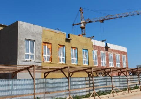 The construction of the building. Stock Photos