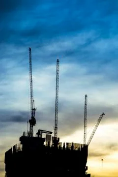 Construction of building Stock Photos