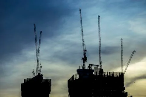 Construction of building Stock Photos