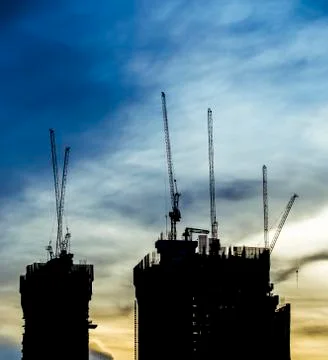 Construction of building Stock Photos