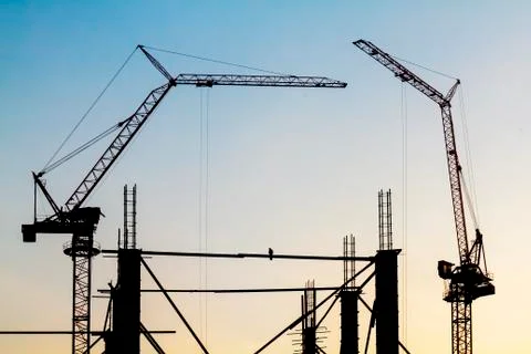 Construction of building Stock Photos