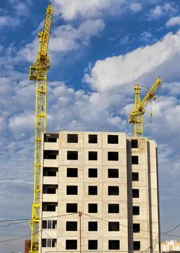 Construction building Stockfoto's