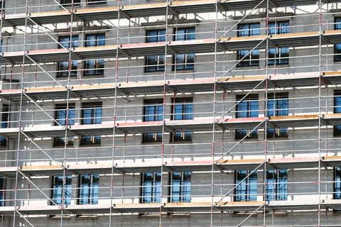 Construction on a building Foto stock