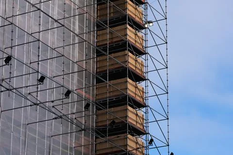 Construction on a building Stock Photos