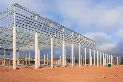 Construction Building Structure Warehouse Stock Photos