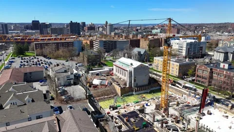 Construction of a Building - Syracuse, NY Stock Footage 336035908