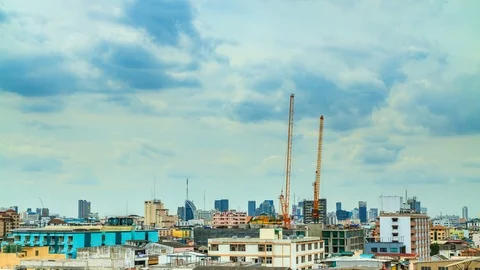 Construction building  Time lapse Stock Footage 96376801