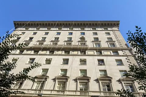 Construction of a building using in New York City Stock Photos