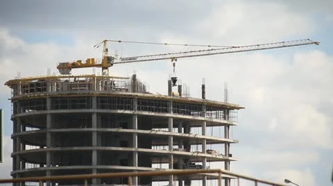 Construction of buildings Stock Footage 11602517