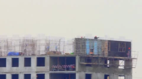 Construction  buildings Stock Footage 22400310