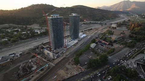 Construction buildings Stock Footage 77045767