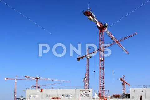 Construction of buildings Stock Photos