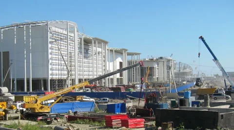 Construction of buildings. Time lapse Stock-Footage 50961096