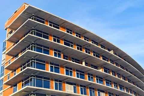 Construction of business centre Stock Photos