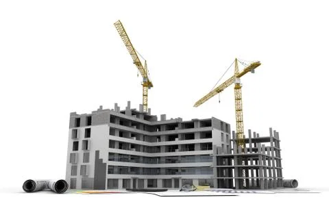 Construction business Stock Illustration