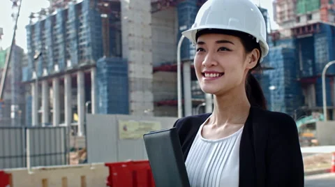 Construction business portrait Stock Footage 53080959