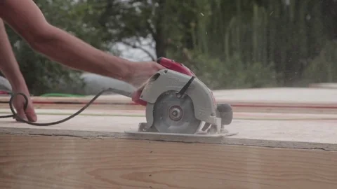 Construction Buzz Saw Stock Footage 79023412