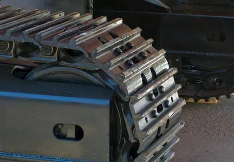 Construction caterpillar machine mover Stock Photos