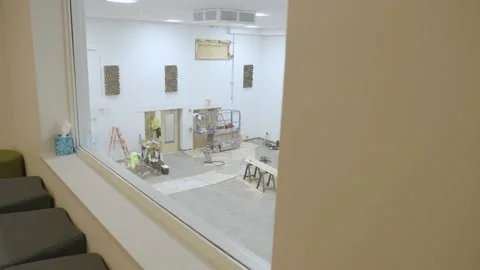 Construction in Church Stock Footage 238859529