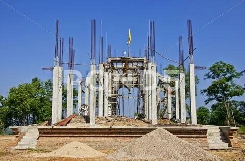 Construction of churches. Stock Photos