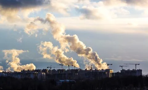 Construction in the city Foto stock