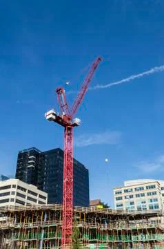 Construction city scape Stockfoto's