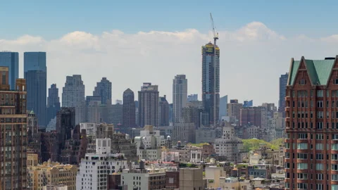 Construction Cityscape Daytime Timelapse Zoom Out Stock Footage 273866438