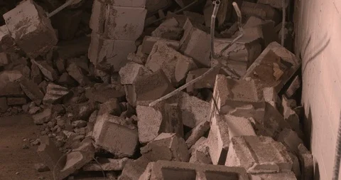 Construction clean up Video stock 89854007