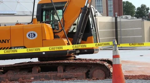 Construction on college campus Stock Footage 41737747