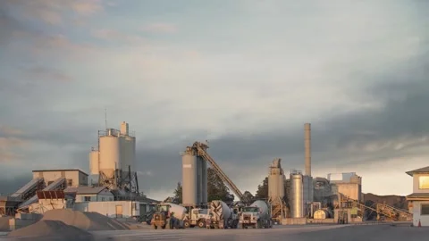 Construction company against clouds floating in the sky Stock Footage 277911577