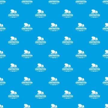 Construction company pattern seamless blue Stock Illustration