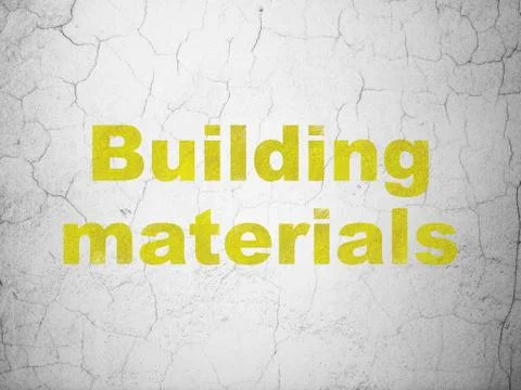 Construction concept: Building Materials on wall background Ilustración de archivo