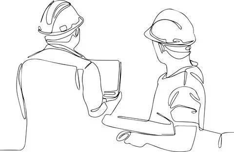 Construction concept of engineer Stock Illustration