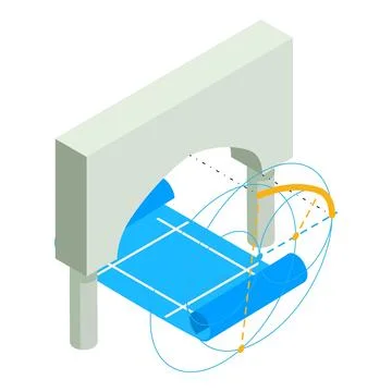 Construction concept icon isometric vector. Arch project and technical drawing Ilustración de archivo