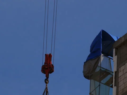 Construction of concrete buildings Stock Footage