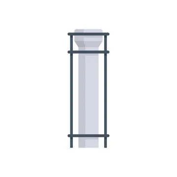 Construction concrete pillar being prepared for building project Stock Illustration