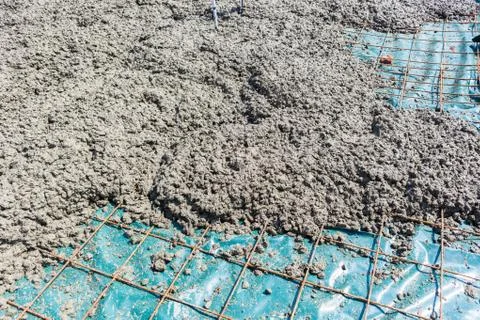 Construction Concrete Pouring Stock Photos