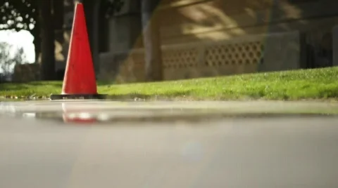 Construction Cone Stock Footage 539566