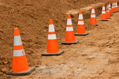 Construction Cones Stock Photos