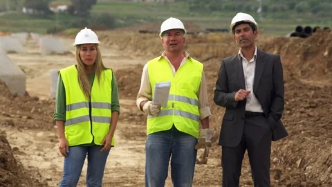 Construction, Construction Site, Day, Outdoors, Working, Suit, Business, Stock Footage 94019278