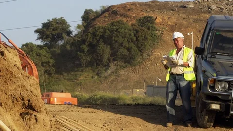 Construction, Construction Site, Outdoors, Day, Latin, American, And, Hispanic, Stock Footage 94019568
