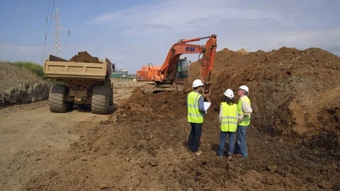 Construction, Construction Site, Outdoors, Day, Wide Shot, Medium Shot, 20 Stock Footage 94384037