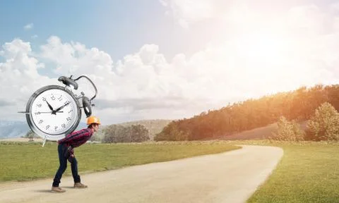 Construction contract deadline Stock Photos