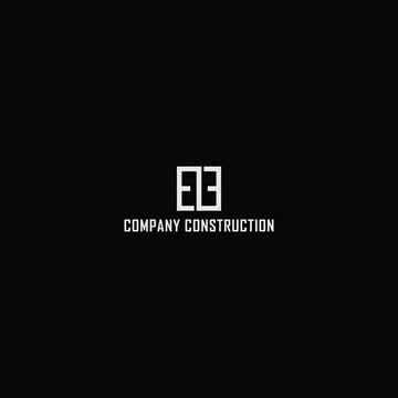 Construction Contractor, General Construction, Excavation, Landclearing logo Illustrazione stock