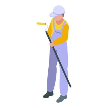 Construction contribute work icon, isometric style Stock Illustration