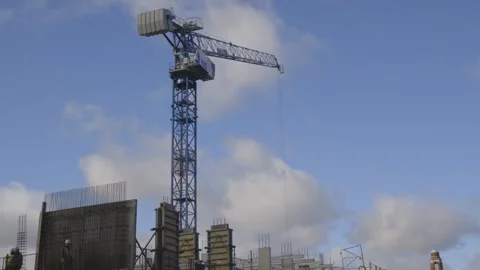 Construction Crane - 0311 Stock-Footage 142652994