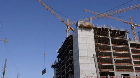 Construction Crane 037 4:2:2 Video stock 38967395