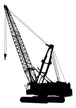 Construction crane 1 Stock Illustration
