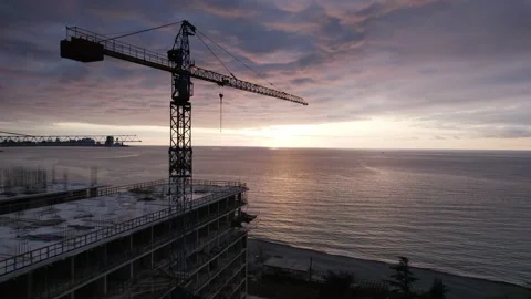 Construction crane 2 스톡 동영상 173245026