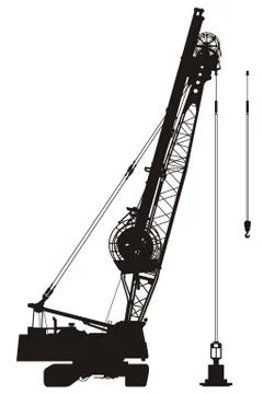 Construction crane 2 Stock Illustration